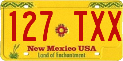 NM license plate 127TXX