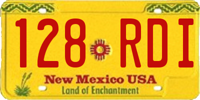 NM license plate 128RDI