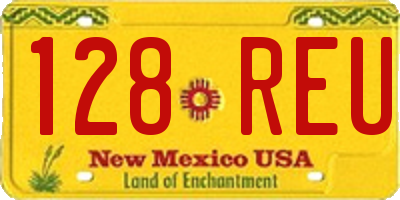 NM license plate 128REU