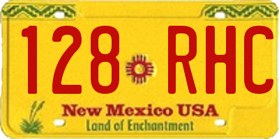 NM license plate 128RHC