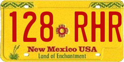NM license plate 128RHR