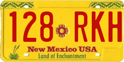 NM license plate 128RKH