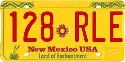 NM license plate 128RLE