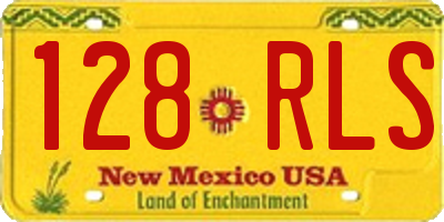 NM license plate 128RLS