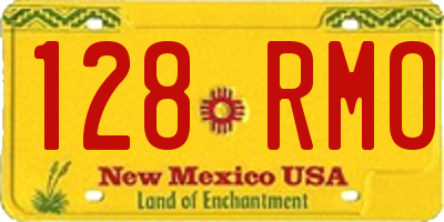 NM license plate 128RMO