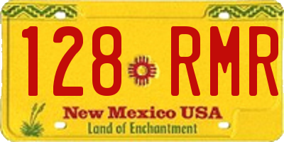 NM license plate 128RMR