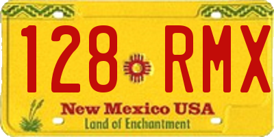 NM license plate 128RMX