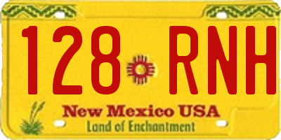 NM license plate 128RNH