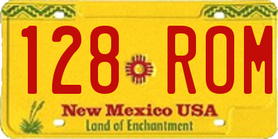 NM license plate 128ROM