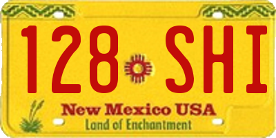 NM license plate 128SHI