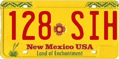 NM license plate 128SIH