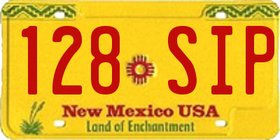 NM license plate 128SIP