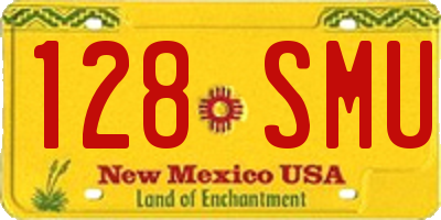 NM license plate 128SMU