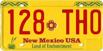 NM license plate 128THO