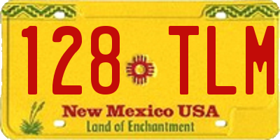 NM license plate 128TLM