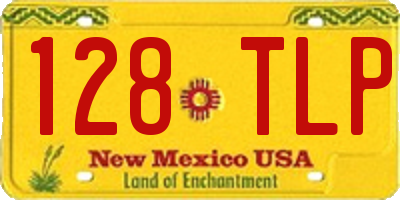 NM license plate 128TLP