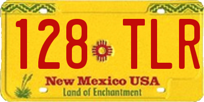 NM license plate 128TLR