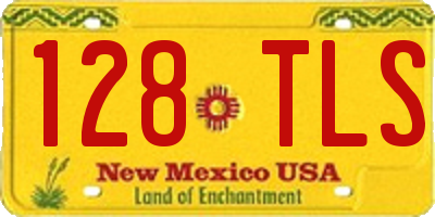 NM license plate 128TLS