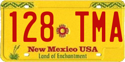 NM license plate 128TMA
