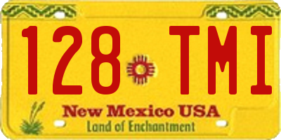 NM license plate 128TMI