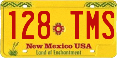 NM license plate 128TMS