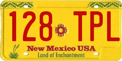 NM license plate 128TPL