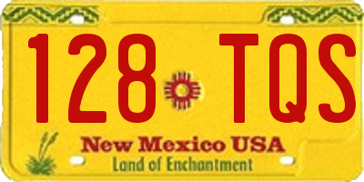NM license plate 128TQS