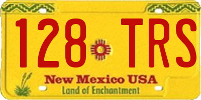NM license plate 128TRS