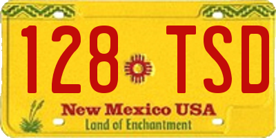 NM license plate 128TSD