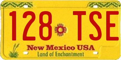 NM license plate 128TSE