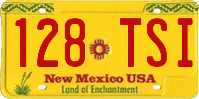 NM license plate 128TSI