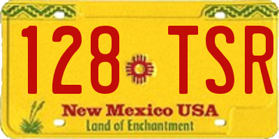 NM license plate 128TSR