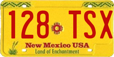 NM license plate 128TSX