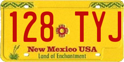 NM license plate 128TYJ