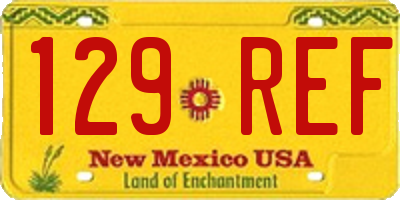 NM license plate 129REF