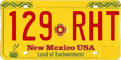 NM license plate 129RHT