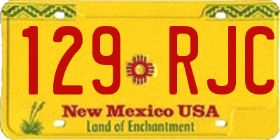 NM license plate 129RJC