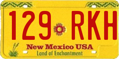 NM license plate 129RKH