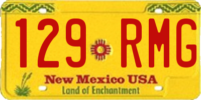 NM license plate 129RMG