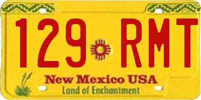 NM license plate 129RMT
