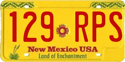 NM license plate 129RPS