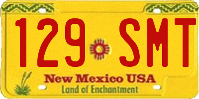 NM license plate 129SMT
