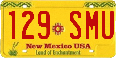 NM license plate 129SMU