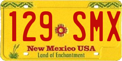 NM license plate 129SMX