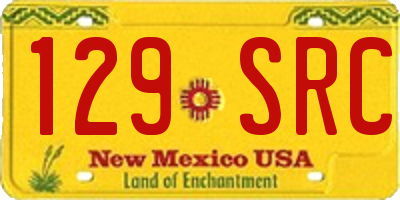 NM license plate 129SRC