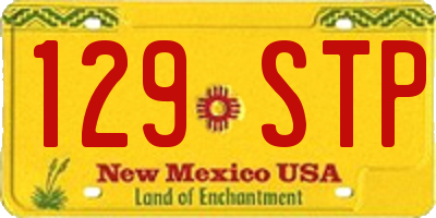 NM license plate 129STP