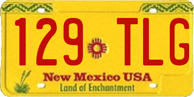 NM license plate 129TLG