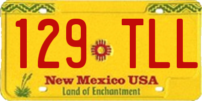NM license plate 129TLL