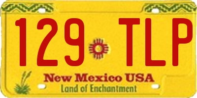 NM license plate 129TLP
