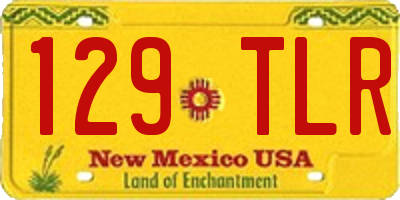 NM license plate 129TLR